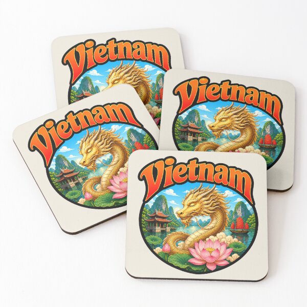 Item preview, Vietnam - Calm Dragon and Lotus Flower designed and sold by Myra365Art.