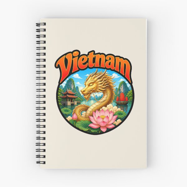 Item preview, Vietnam - Calm Dragon and Lotus Flower designed and sold by Myra365Art.