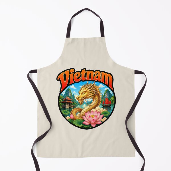 Item preview, Vietnam - Calm Dragon and Lotus Flower designed and sold by Myra365Art.