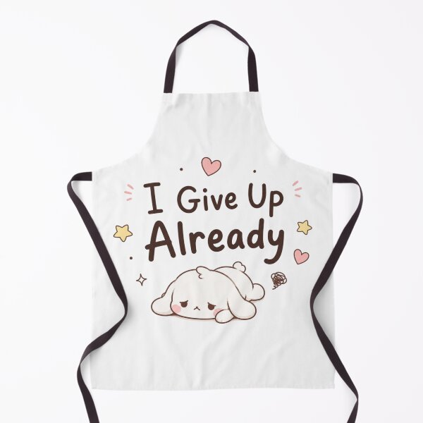 Item preview, I Give Up Already Cute Kawaii Quote Design | Funny Tired Mood Aesthetic designed and sold by Sanika arts .