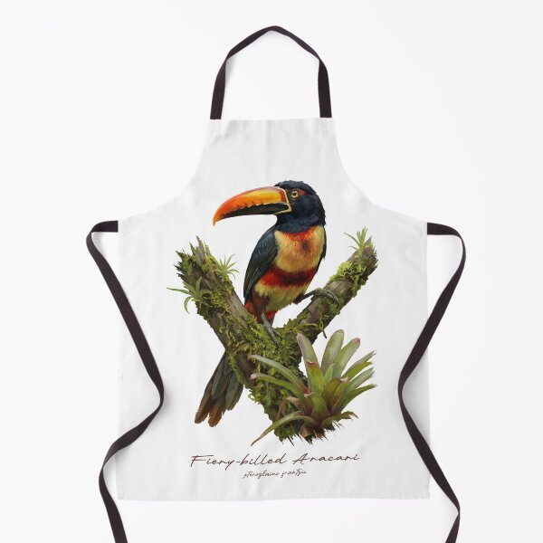 Item preview, Fiery-billed Aracari on Tropical Tree designed and sold by Takeda-art.