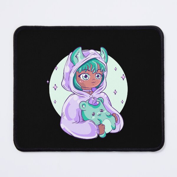 Item preview, Kawaii Anime Girl Bunny Hoodie Plushie Pastel Sparkle Cute Character Art designed and sold by DERA RAY.