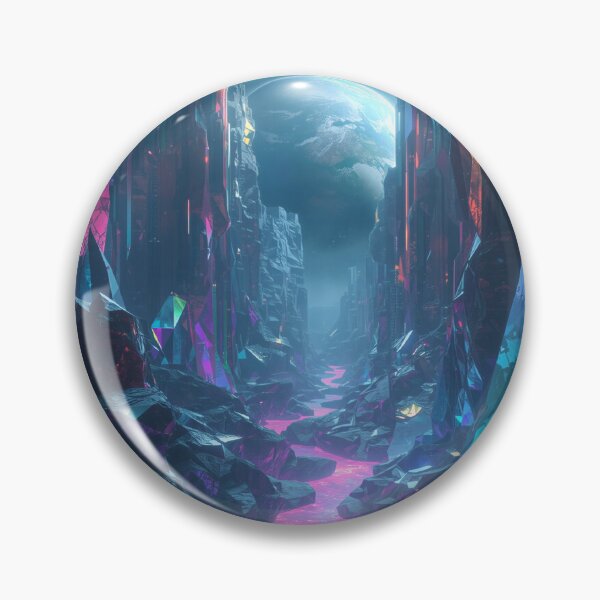 Item preview, Infinite Prism Crystal Alien Landscape designed and sold by Luminous Wilds.