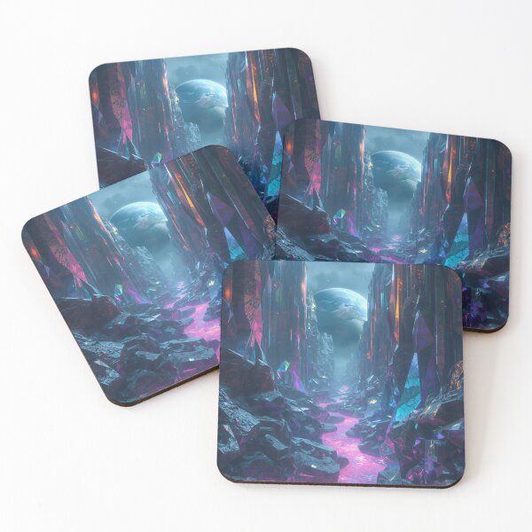 Item preview, Infinite Prism Crystal Alien Landscape designed and sold by Luminous Wilds.