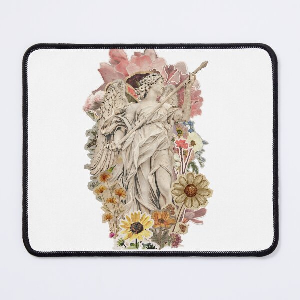Item preview, Vintage Floral Angel Statue Collage designed and sold by Piising.