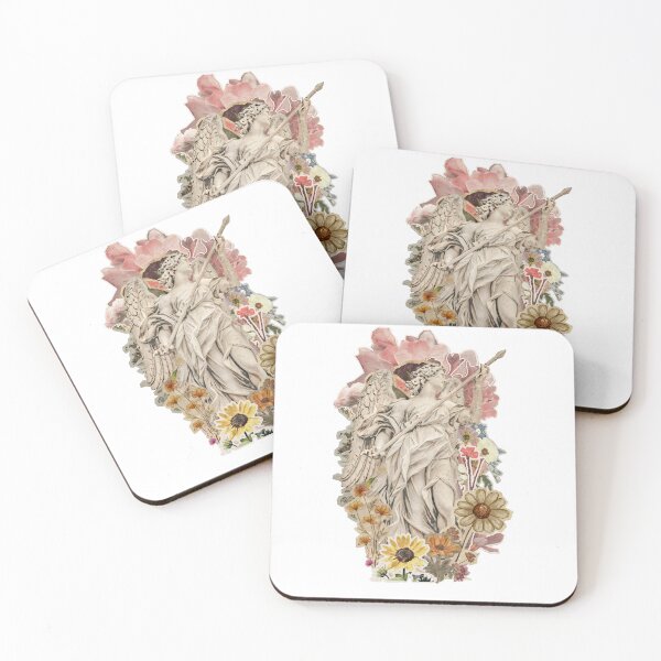 Item preview, Vintage Floral Angel Statue Collage designed and sold by La-Ong-Dao.