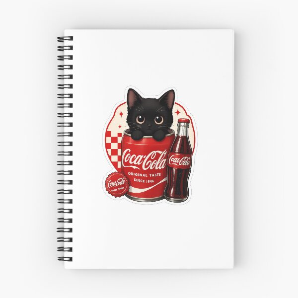 Item preview, Retro Cola Cat Sticker | Cute Soda Aesthetic Vinyl Sticker designed and sold by VisionInkStudio.