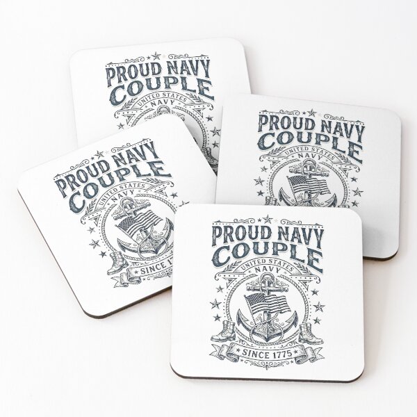 Item preview, Proud Navy Couple Matching Patriotic Military Shirt Design designed and sold by PlumArtDesign.
