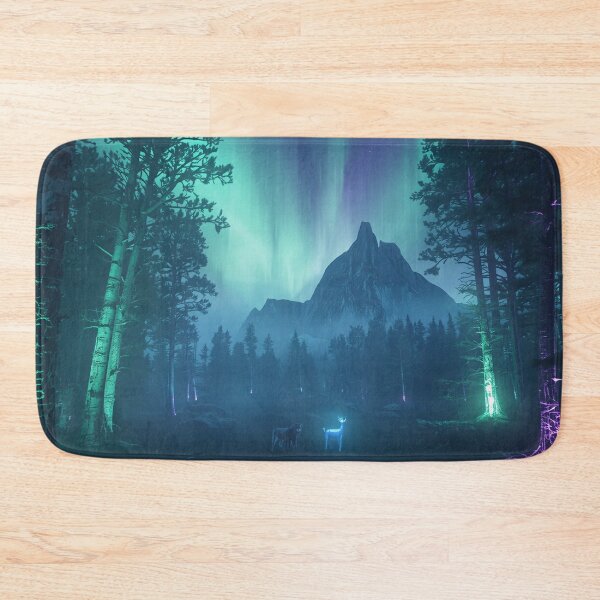 Item preview, Aurora Phantom Forest Alien Fantasy Landscape designed and sold by Luminous Wilds.