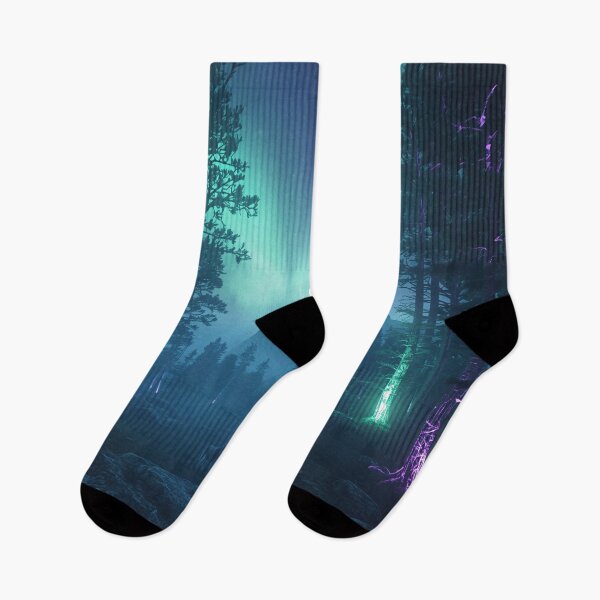Item preview, Aurora Phantom Forest Alien Fantasy Landscape designed and sold by Luminous Wilds.