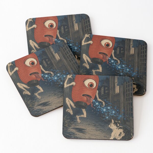 Item preview, Chochin-obake Alleyway Prankster - Vintage Japanese Ukiyo-e Woodblock Print Style designed and sold by bapupa.