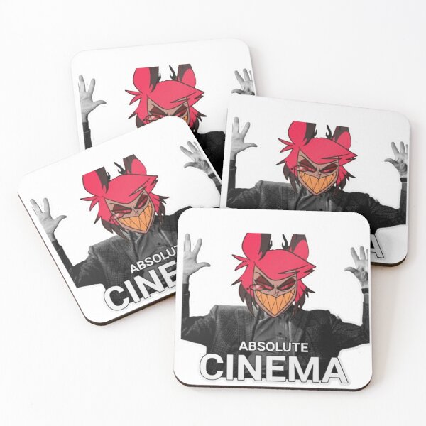 Item preview, Hazbin Hotel Alastor Absolute Cinema Meme Sticker designed and sold by StudioIzmir.