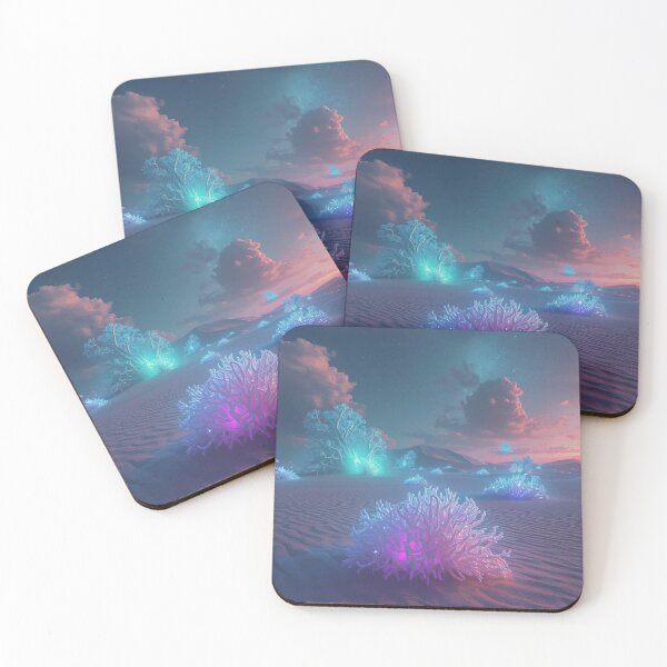 Item preview, Starlight Coral Desert Fantasy Landscape designed and sold by Luminous Wilds.
