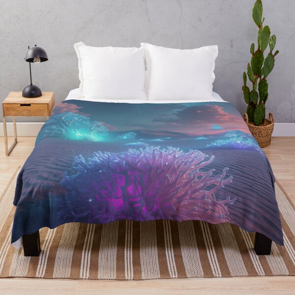 Item preview, Starlight Coral Desert Fantasy Landscape designed and sold by Luminous Wilds.