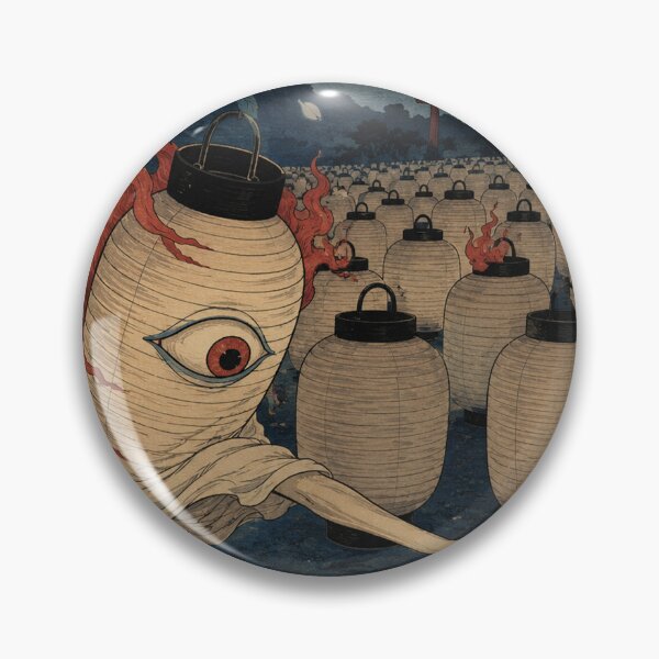 Item preview, Chochin-obake Yokai Festival Rogue  - Vintage Japanese Ukiyo-e Woodblock Print Style designed and sold by bapupa.