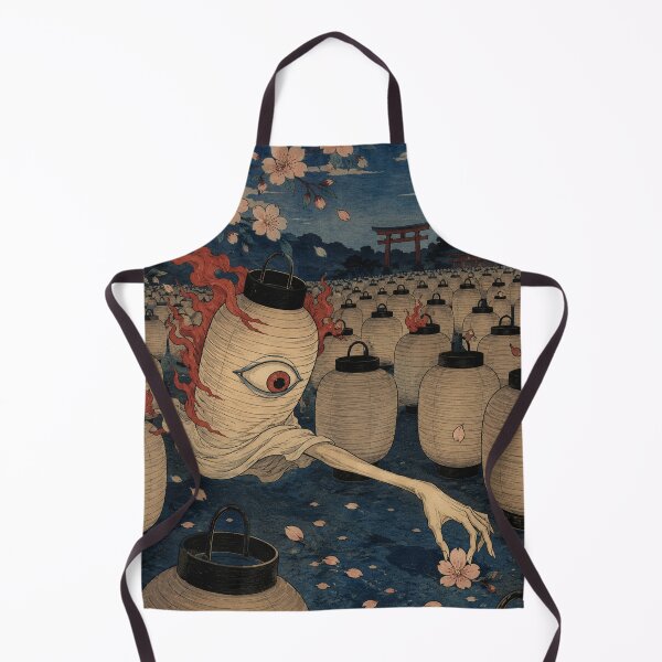 Item preview, Chochin-obake Yokai Festival Rogue - Vintage Japanese Ukiyo-e Woodblock Print Style designed and sold by bapupa.