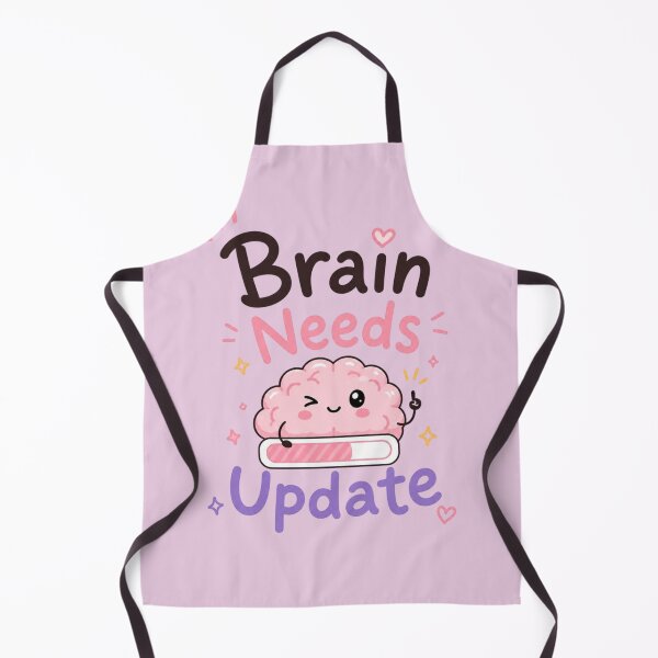 Item preview, Brain Needs Update Cute Kawaii Quote Design Funny Mental Loading Cartoon Sticker designed and sold by Sanika arts .