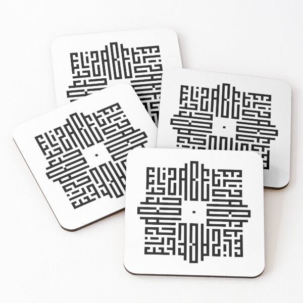 Item preview, ELIZABET | Black  | Modern Geometric Kufi Calligraphy | From Name to Art   designed and sold by FOR YOUR NAME.
