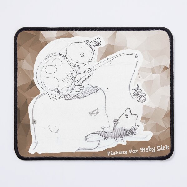 Item preview, Turtle Clown Fishing for Moby Dick Fish (Original Drawing by ACCI) designed and sold by VanyssaGraphics.