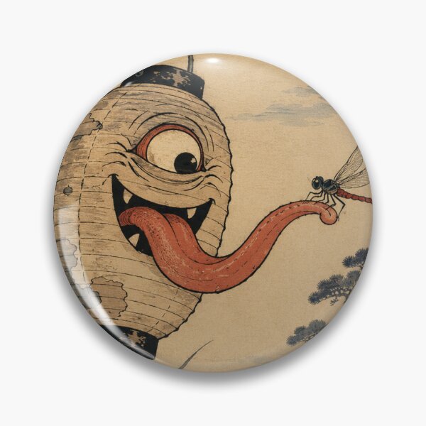 Item preview, Chochin-obake Giggling Lantern Yokai  - Vintage Japanese Ukiyo-e Woodblock Print Style designed and sold by bapupa.