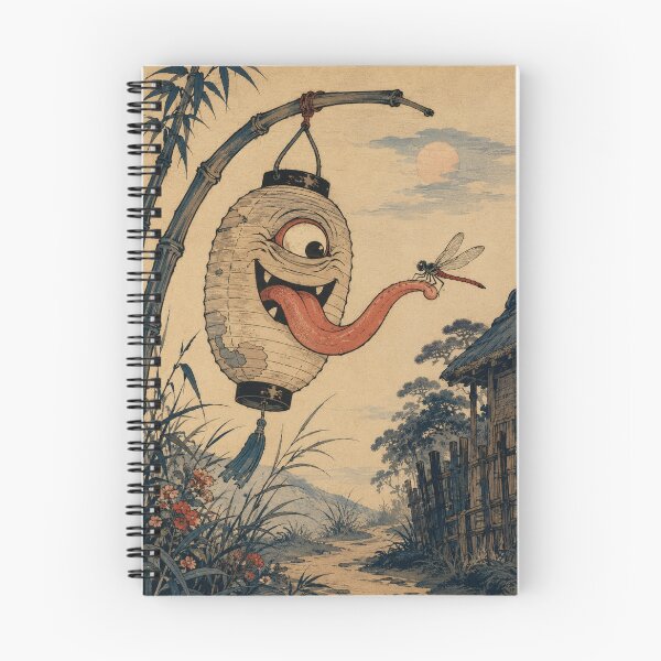 Item preview, Chochin-obake Giggling Lantern Yokai  - Vintage Japanese Ukiyo-e Woodblock Print Style designed and sold by bapupa.