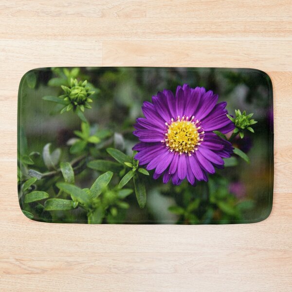 Item preview, Vibrant Purple Aster - Moody Botanical Flower Photography designed and sold by BlueMandarin.