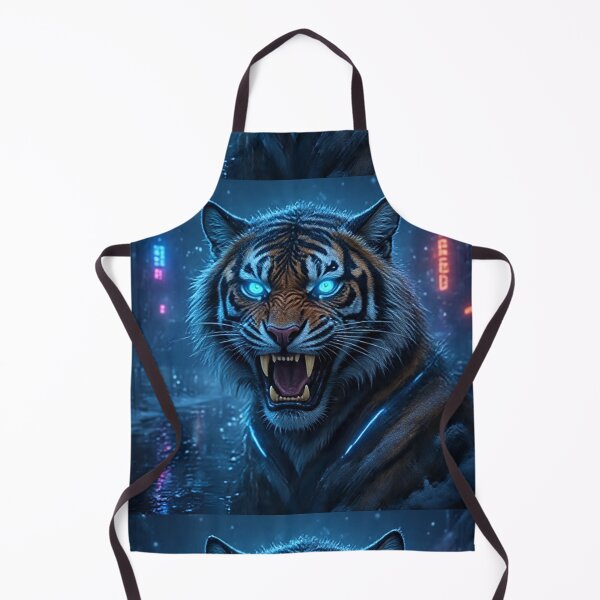 Item preview, Cyberpunk Neon Tiger Snow – Neo Tokyo Winter Beast designed and sold by Neo Tokio.