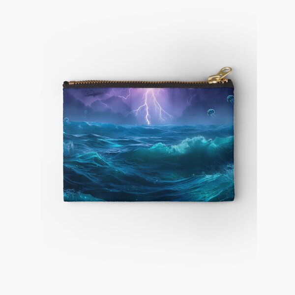 Item preview, Luminous Storm Ocean Fantasy Sci-Fi Landscape designed and sold by Luminous Wilds.