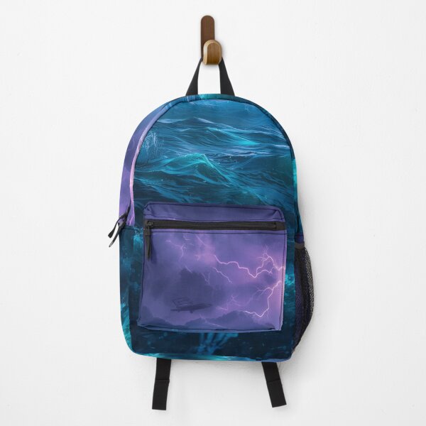 Item preview, Luminous Storm Ocean Fantasy Sci-Fi Landscape designed and sold by Luminous Wilds.