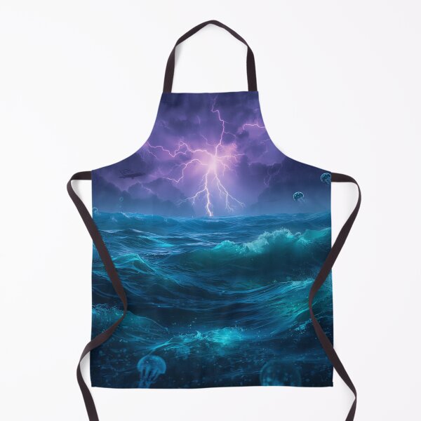 Item preview, Luminous Storm Ocean Fantasy Sci-Fi Landscape designed and sold by Luminous Wilds.