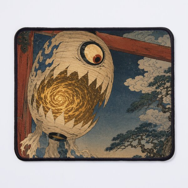 Item preview, Chochin-obake Temple Gate Guard Yokai - Vintage Japanese Ukiyo-e Woodblock Print Style designed and sold by bapupa.
