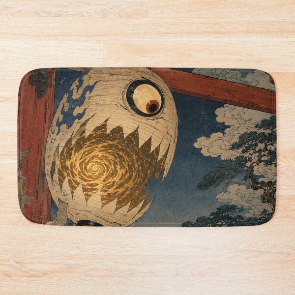Item preview, Chochin-obake Temple Gate Guard Yokai - Vintage Japanese Ukiyo-e Woodblock Print Style designed and sold by bapupa.