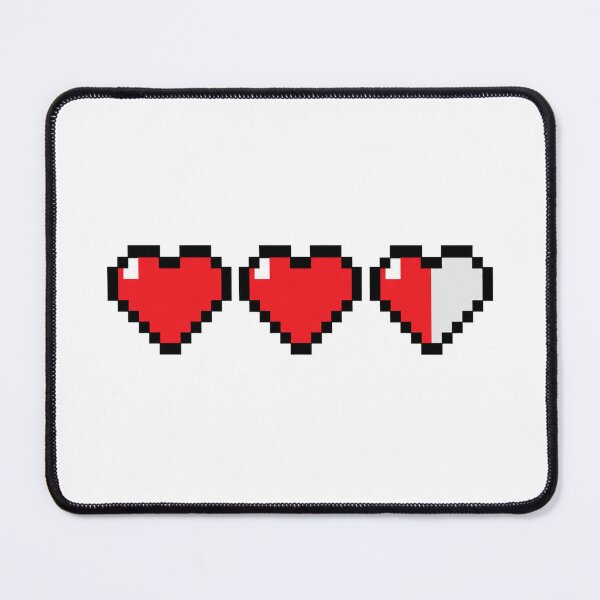Item preview, Retro Pixel Heart Health Bar Sticker designed and sold by ClickToSticker.