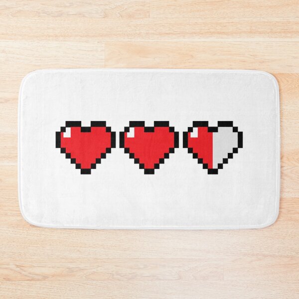 Item preview, Retro Pixel Heart Health Bar Sticker designed and sold by ClickToSticker.
