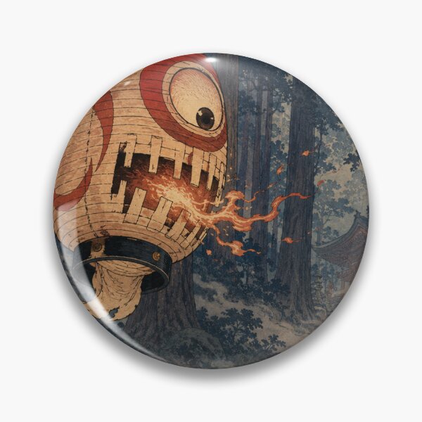 Item preview, The Watcher's Glow Chochin-obake Yokai - Vintage Japanese Ukiyo-e Woodblock Print Style designed and sold by bapupa.