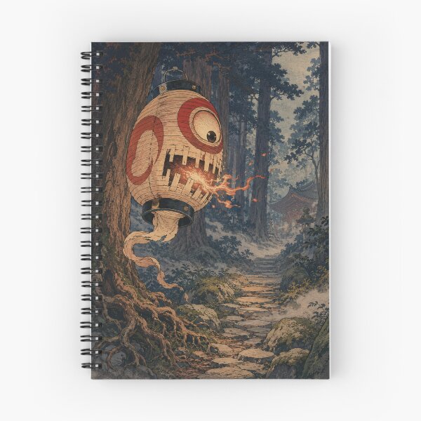 Item preview, The Watcher's Glow Chochin-obake Yokai - Vintage Japanese Ukiyo-e Woodblock Print Style designed and sold by bapupa.
