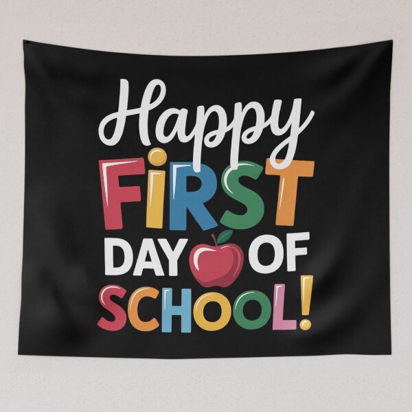 Item preview, Happy First Day of School Teachers Students Parents designed and sold by sailorjessiArt.