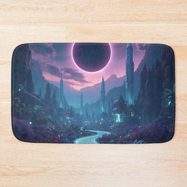Item preview, Eternal Eclipse Sanctuary Fantasy Landscape designed and sold by Luminous Wilds.