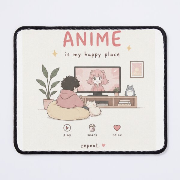 Item preview, Anime happy place designed and sold by fadeinkstudio.