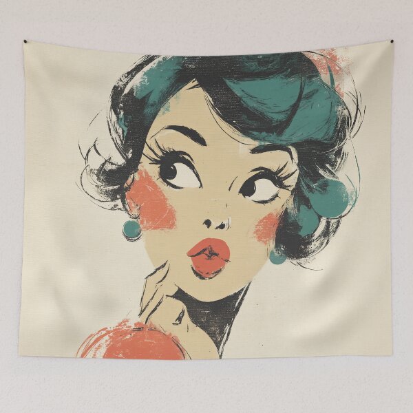 Item preview, Retro Glam Pop Art Portrait designed and sold by junkydotcom.