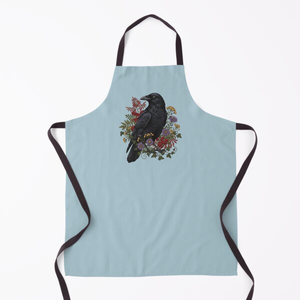 Item preview, Dark Academia Raven with Autumn Berries and Flora designed and sold by BirdsnStuff.