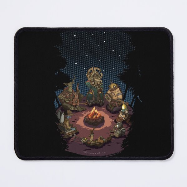 Item preview, Outer Wilds Campfire Scene with All Characters Sitting Together for Indie Game Fans designed and sold by · GAMING SOUL ·.