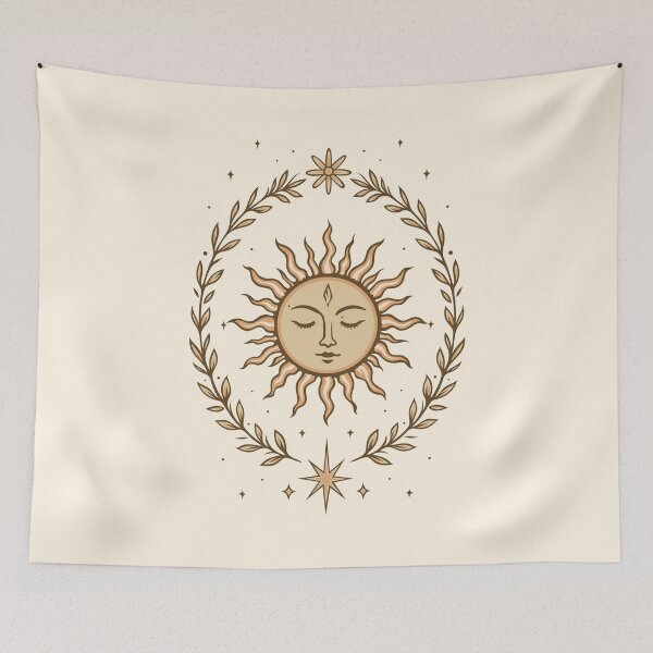 Item preview, Midsummer Sun Litha Celestial Boho Art designed and sold by Christine Krahl.