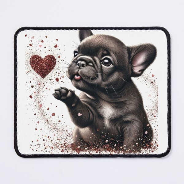 Item preview, Cute French Bulldog Puppy Blowing Love Heart designed and sold by Lucinda86.