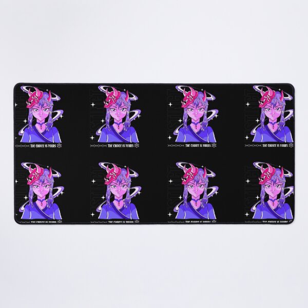Item preview, Instinct The Choice Is Yours Anime Demon Girl Oni Mask Dark Streetwear Art designed and sold by DERA RAY.