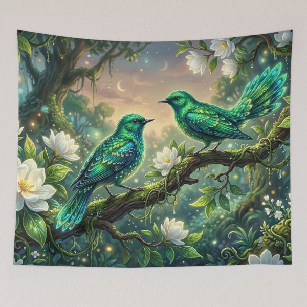 Item preview, Bird poetry in the forest designed and sold by Sigtrix.