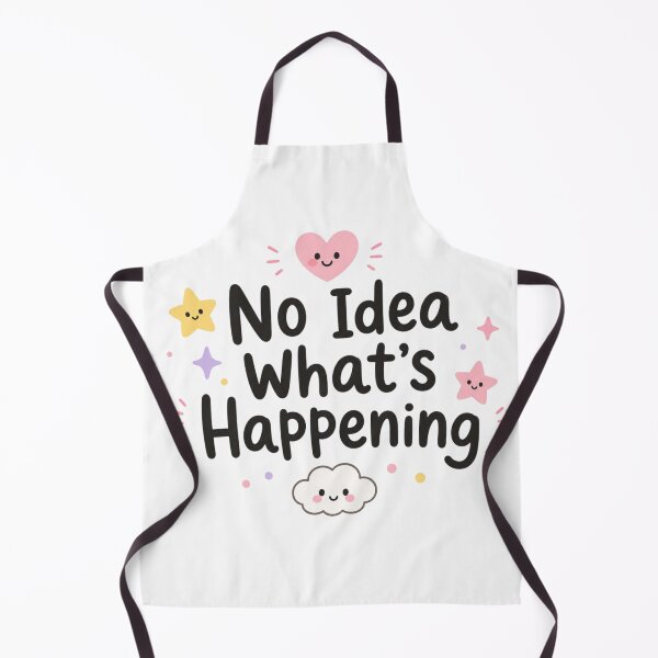 Item preview, No Idea What’s Happening Cute Kawaii Quote Design designed and sold by Sanika arts .