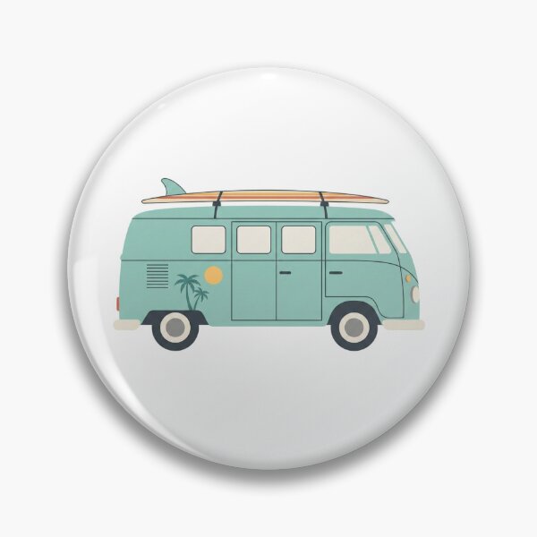 Item preview, Retro Surfer Van with Surfboard designed and sold by Opal Aura .