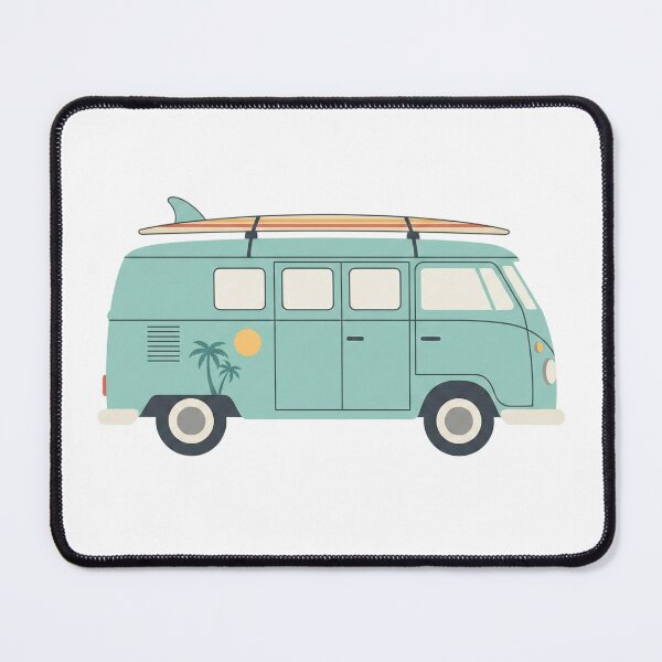 Item preview, Retro Surfer Van with Surfboard designed and sold by Opal Aura .