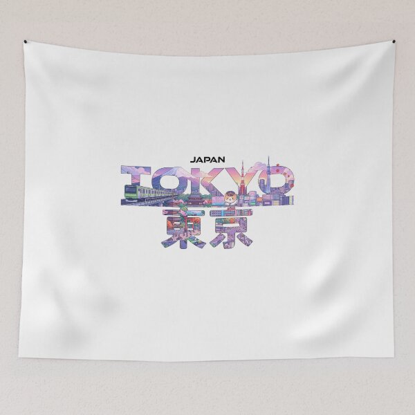 Item preview, Tokyo Japan Aesthetic Travel Typography designed and sold by Muri Neko.